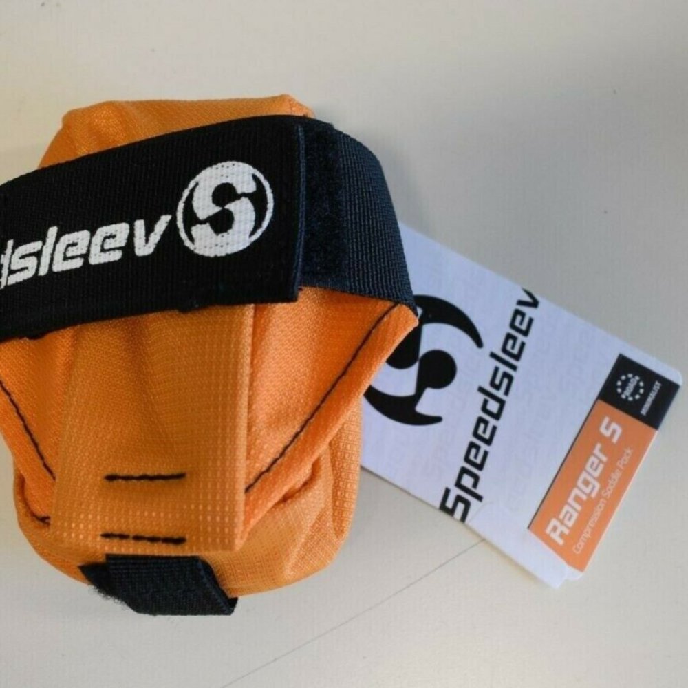 Speedsleev Bicycle Seat Saddle Bag Pack Ranger S Waterproof Retail $35 Orange - Picture 7 of 7